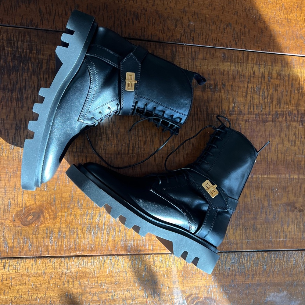 Givenchy Eden Turn Lock Combat Boots View 5